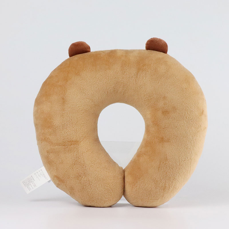Mishi fluffy neck pillow with logo for business-2