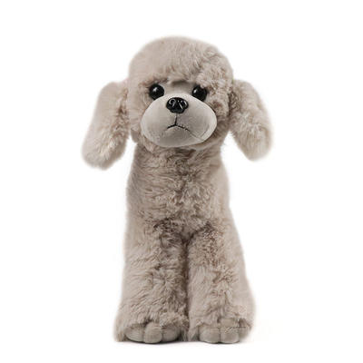 Stuffed Plush Toy Poodle Wholesale With Custom Logo Hooded Clothes