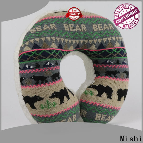 Mishi fast delivery fuzzy neck pillow suppliers for gifts