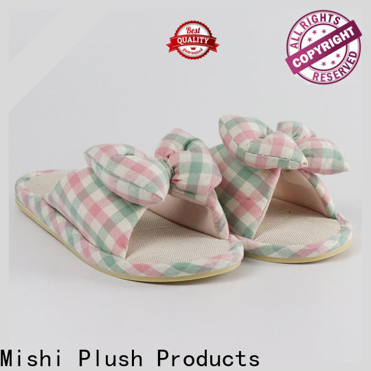 Mishi custom plush slipper suppliers for sale