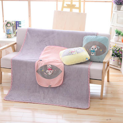 Creative pillow plush  poly thick heavy fleece blanket china factory